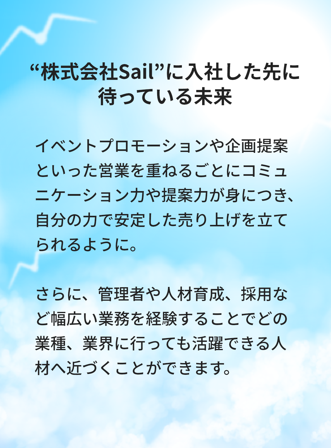 株式会社Sailに入社した先に待っている未来